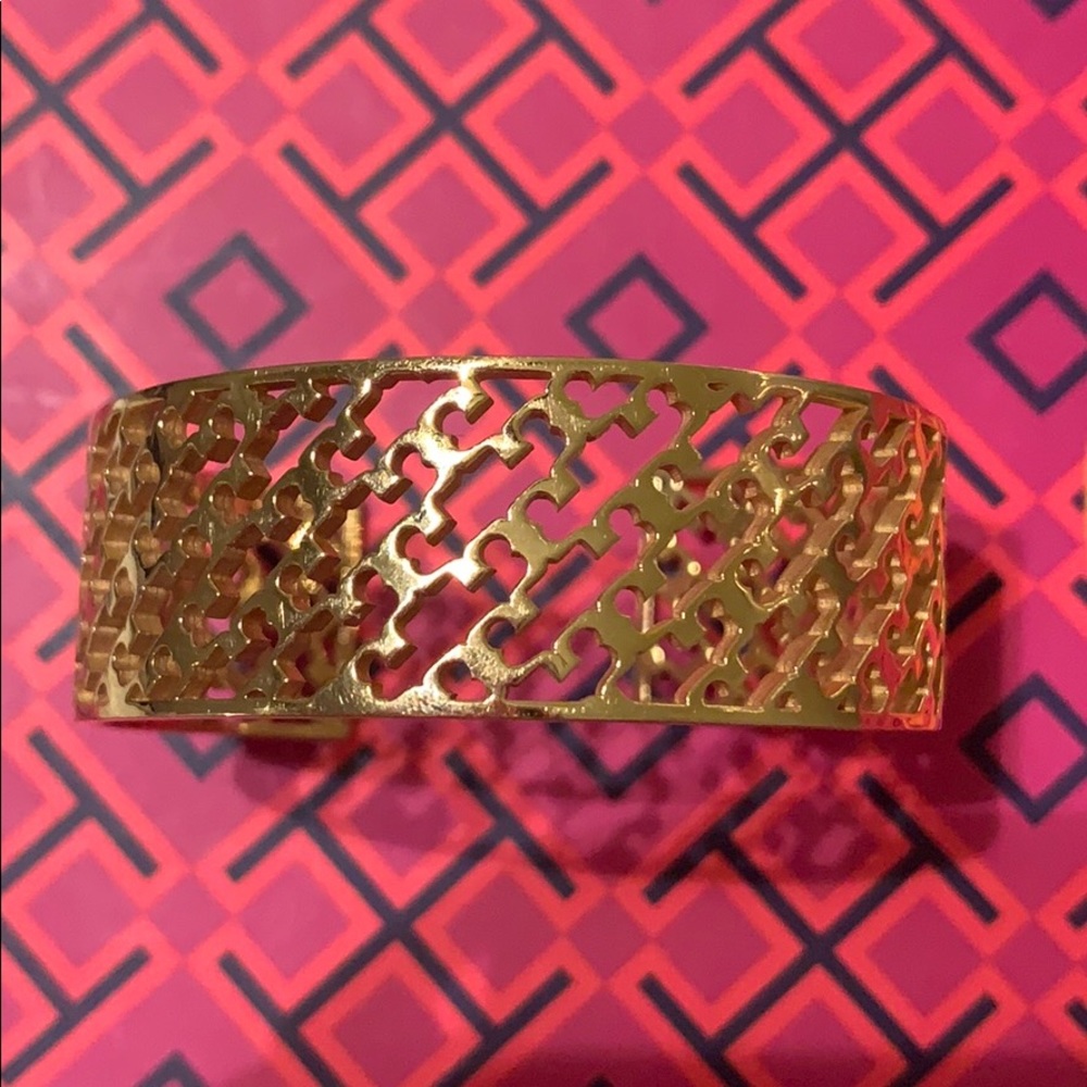 Tory Burch Perforated Logo Cuff